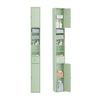 SoBuy BZR34-II-GR Meuble Colonne Salle de Bain, Armoire de Rangement Étroite avec Tiroir et Étagères Réglables - Meuble Salle de Bain Compact pour WC, Petits Espaces - Vert clair, MDF, 20x20x180cm