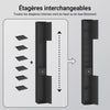 SoBuy BZR34-II-SCH Colonne Salle de Bain Étroite 20 cm – Gain de Place, Noir