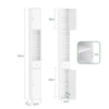 SoBuy BZR34-II-W Colonne Salle de Bain Étroite 20 cm – Rangement Gain de Place Blanc