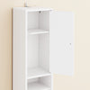 SoBuy BZR34-II-W Colonne Salle de Bain Étroite 20 cm – Rangement Gain de Place Blanc