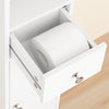 SoBuy BZR34-II-W Colonne Salle de Bain Étroite 20 cm – Rangement Gain de Place Blanc