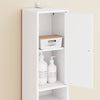 SoBuy BZR34-II-W Colonne Salle de Bain Étroite 20 cm – Rangement Gain de Place Blanc