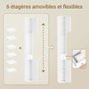 SoBuy BZR34-II-W Colonne Salle de Bain Étroite 20 cm – Rangement Gain de Place Blanc