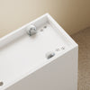 SoBuy BZR54-IV-WN Meuble Salle de Bain Colonne de Rangement, Petit Meuble Salle de Bain Meuble Compact avec Roues, Tiroirs et Séparateurs, Blanc 65x23x82cm