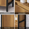 SoBuy BZR62-PF Colonne Salle de Bain Vintage 30x168x28 cm – Meuble Colonne Étroit avec 3 Compartiments Ouverts et 1 Porte – Armoire de Rangement pour WC ou Salle de Bain, Style Industriel