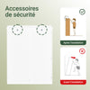 SoBuy BZR79-W Meuble de Salle de Bain avec Panier à Linge Intégré, Tiroir et Double Porte – Blanc et Bois