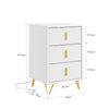 SoBuy FBT115-L-E-W Table de Chevet avec Fonction de Charge, Table de Nuit avec 2 Prises, USB et Type-C, Table d'appoint Bedside Table pour Chambre et Salon, Blanc, L40 x P40 x H63,5 cm