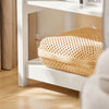 SoBuy FBT46-W Table de Chevet avec 1 Tiroir & 2 Étagères, Table d'appoint Moderne, Blanche, L45 x P30 x H68cm