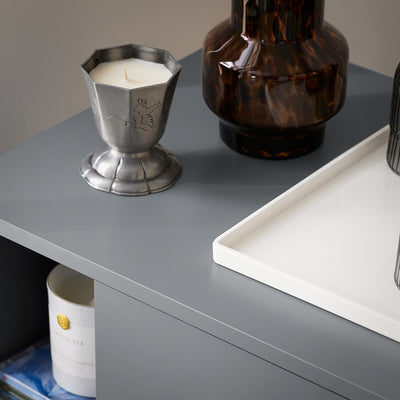 SoBuy FBT95-HG Table d’Appoint Bout de Canapé Table de Chevet Table de Nuit avec 3 tiroirs et 2 étagères de rangement