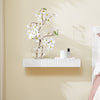 Prévente SoBuy FHK38-W Étagère Murale Flottante avec tiroir & éclairage LED à détecteur de Mouvement, pour Chambre, entrée & Salon, à Piles, L60 × P20 × H8 cm, Blanc