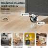 SoBuy FKW113-SCH Desserte Cuisine à roulettes Meuble Cuisine Rangement Desserte de Cuisine Plan de Travail Cuisine Buffet Cuisine Petit Meuble de Rangement Noir 75x46x83 cm