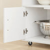 SoBuy FKW113-WN Desserte Cuisine à roulettes Meuble Cuisine Rangement Desserte de Cuisine Plan de Travail Cuisine Buffet Cuisine Petit Meuble de Rangement Blanc 75x46x83 cm