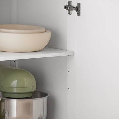 SoBuy FKW119-WN Desserte Cuisine avec Roulettes, Mobile, pour Cuisine et Salle à Manger, Rangement Optimisé – L74×P46×H91 cm, Bois d’Hévéa, Blanc et Naturel