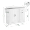 Prévente SoBuy FKW128-ST Desserte de Cuisine à roulettes, Îlot Central avec Plan de Travail Extensible Chariot Mobile pour Cuisine ou Salle à Manger, Meuble de Cuisine avec Rangement Blanc 130 x 46/71 x 91 cm