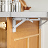 SoBuy FKW130-N Desserte de Cuisine à Roulettes, Îlot Central avec Plan de Travail Extensible Chariot Mobile, Meuble de Cuisine avec Rangement Naturel 107x(46–71)x92,5 cm