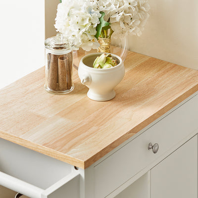 SoBuy FKW46-WN Desserte roulante Chariot de cuisine de service Meuble de Rangement