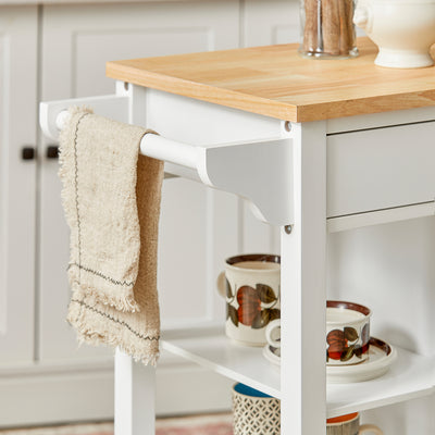 SoBuy FKW46-WN Desserte roulante Chariot de cuisine de service Meuble de Rangement
