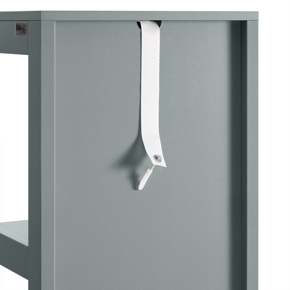 SoBuy FRG126-SG Colonne Salle de Bain avec 4 Étagères et 2 Tiroirs, Gain de Place, pour Salle de Bain et WC, Usage Quotidien – L30×P30×H140 cm, Bois, Gris Clair