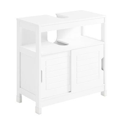 SoBuy FRG128-W Meuble Sous-Lavabo Meuble pour lavabo suspendu