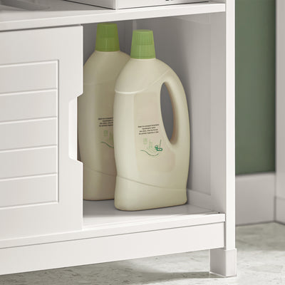 SoBuy FRG128-W Meuble Sous-Lavabo Meuble pour lavabo suspendu