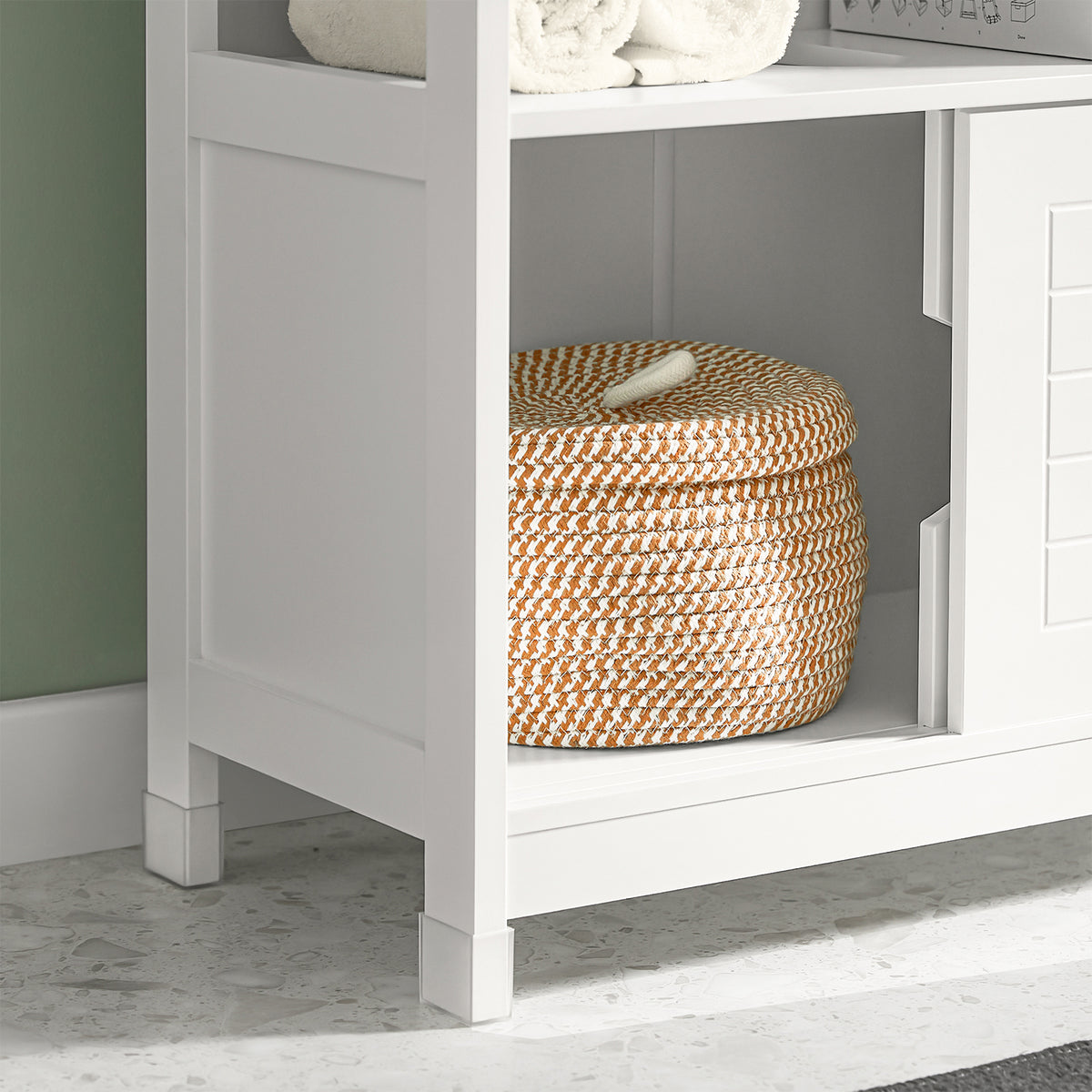 SoBuy FRG128-W Meuble Sous-Lavabo Meuble pour lavabo suspendu