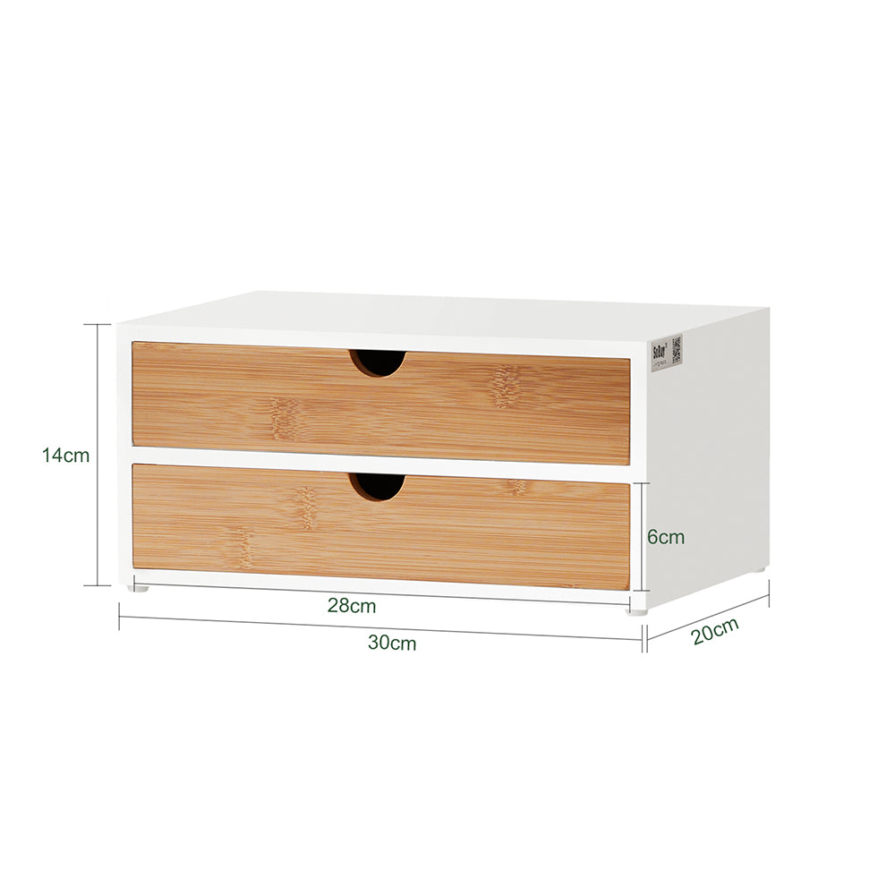 SoBuy FRG180-WN Boîte de rangement Porte-Capsules Nespresso Distributeur Boîte