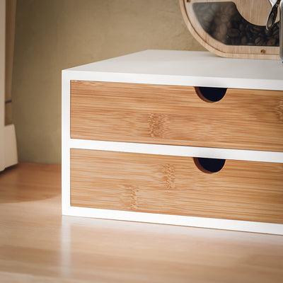 SoBuy FRG180-WN Boîte de rangement Porte-Capsules Nespresso Distributeur Boîte