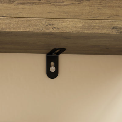 SoBuy FRG226-H-F Étagère WC Étroite 20 cm – Meuble Rangement Toilette Gain de Place, 4 Étagères Compartimentées, Style Industriel Bois et Métal Noir