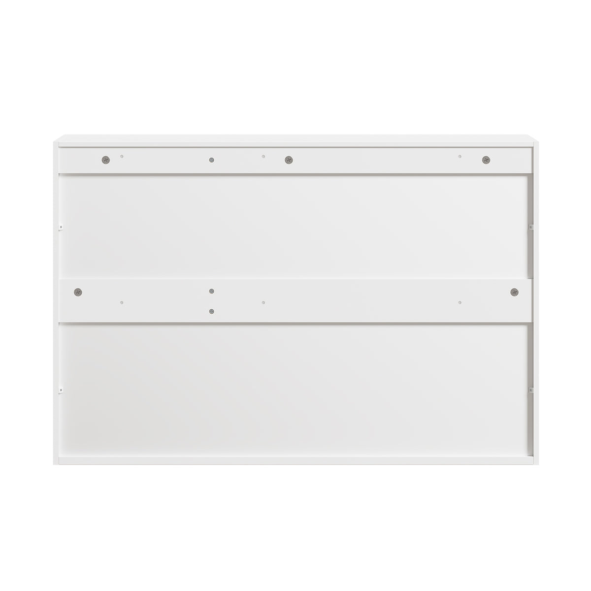 SoBuy FRG231-L-W Meuble Haut Suspendu 90 cm – 3 Portes, Étagère Réglable – Blanc