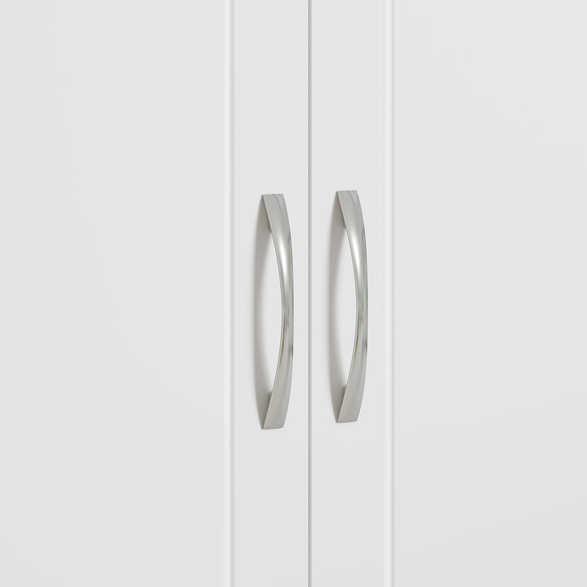 SoBuy FRG231-L-W Meuble Haut Suspendu 90 cm – 3 Portes, Étagère Réglable – Blanc