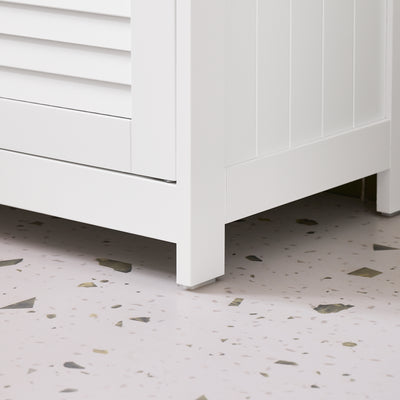 SoBuy FRG237-WN Meuble Sous Lavabo, Meuble sous Vasque avec 2 Portes et 2 Étages