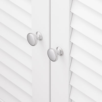 SoBuy FRG237-WN Meuble Sous Lavabo, Meuble sous Vasque avec 2 Portes et 2 Étages