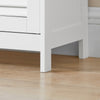 SoBuy FRG238-W Meuble de Salle de Bain avec 2 Portes Persiennes – 1 Tiroir, Étagère Réglable, 60×35×87 cm, Blanc