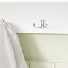 SoBuy FRG282-W Porte Manteau Mural avec 5 Crochets et 3 Paniers - Porte Manteau Mural Bois, Meuble Entrée avec Étagère - Penderie Suspendue pour Chambre, Salon, Salle de Bain - Blanc 100x20x30cm