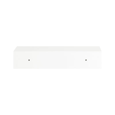 SoBuy FRG92-WNx2 Lot de 2 Étagères Murales Flottantes avec Tiroir, Étagère Murale Moderne pour Entrée, Salon, Cuisine ou Chambre, Blanc & Nature 40×24×8 cm