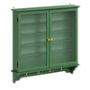 SoBuy FSB114-E-SY Armoire Murale Suspendue Peu Profonde avec Étagères en Verre – Vitrine Murale 2 Portes avec Crochets, Meuble de Rangement Mural en MDF – 68×13,5×68,5 cm, Charge 18 kg