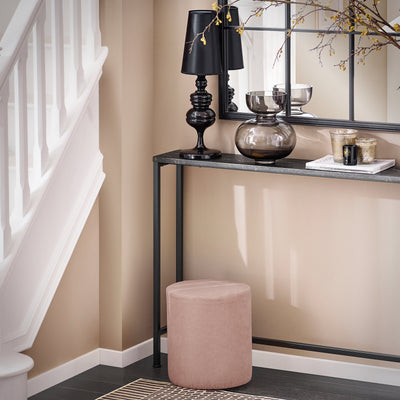SoBuy FSB19-XL-SCH Console d’Entrée Design Fonctionnel et Gain de Place, Design Moderne, Style Industriel, pour Salon et Chambre – L120×P20×H80 cm, Métal, Noir