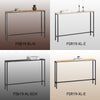 SoBuy FSB19-XL-SCH Console Entrée Meuble Couloir Étagère Arrière Canapé – Plateau Effet Marbre Noir et Pieds Métal – Style Industriel Moderne pour Salon, Bureau, Chambre – 120x20x80cm