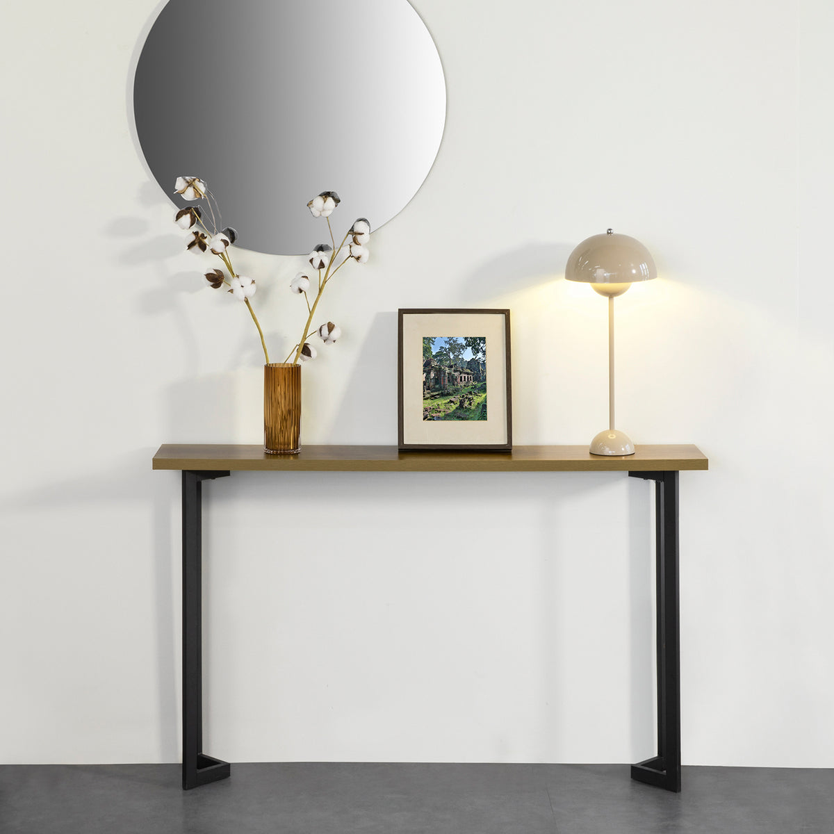 SoBuy FSB50-PF Table Console Table d’entrée Buffet Bout de Canapé Table d'appoint Cadre et Pieds en Fer