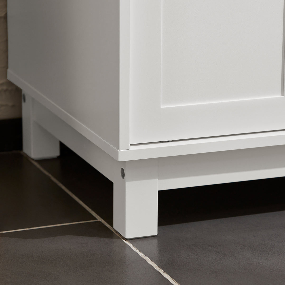 SoBuy FSB84-W Meuble de Rangement Meuble d’entrée Buffet Placard avec 2 Tiroirs et 2 Portes Coulissantes