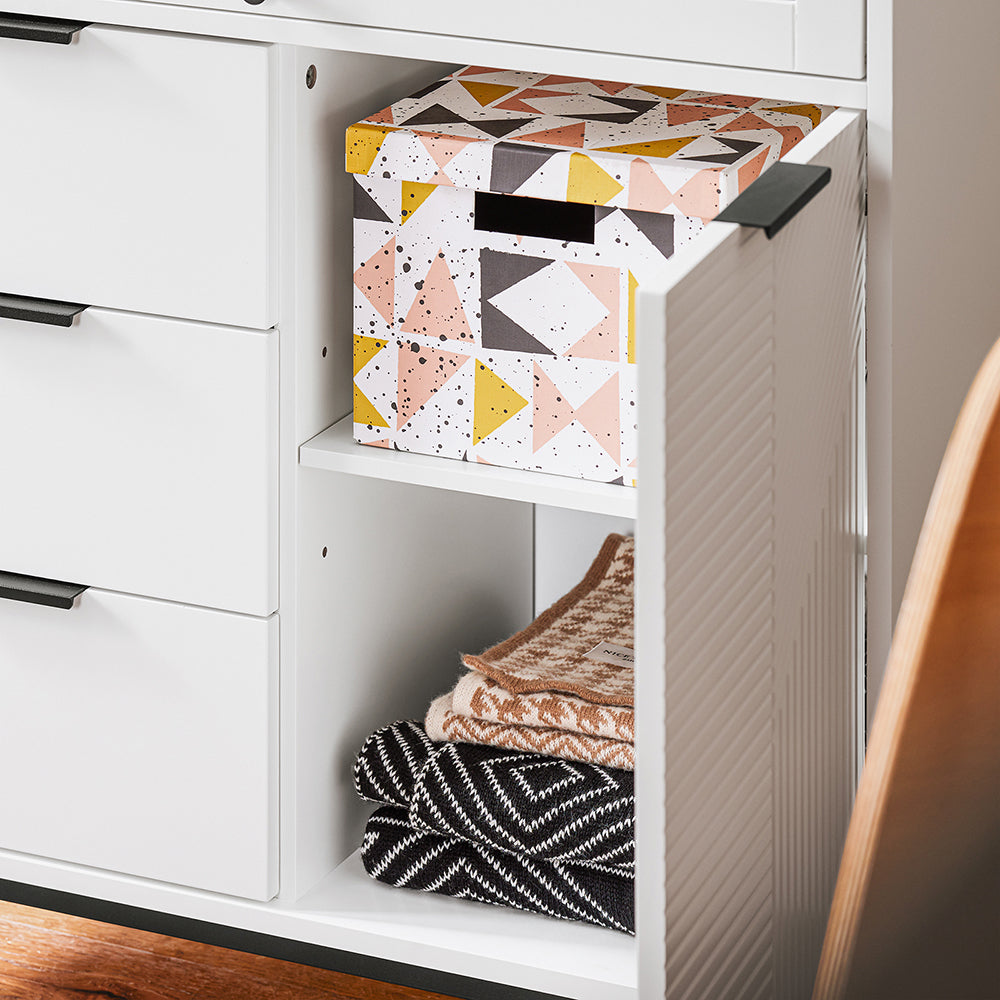SoBuy FSB94-W Meuble Chaussures, Meuble Entrée, Commode, Armoire de Rangement