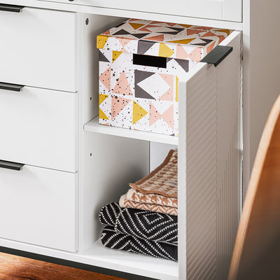SoBuy FSB94-W Meuble Chaussures, Meuble Entrée, Commode, Armoire de Rangement
