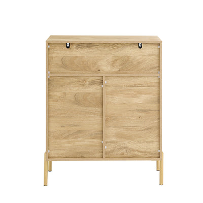 SoBuy FSB96-G Armoire à Chaussures avec 2 Portes Effet Miroir et 5 Compartiments – L83×P38×H100 cm, Charge 80 kg, Finition Dorée