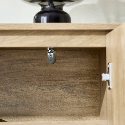 SoBuy FSB96-G Armoire à Chaussures avec 2 Portes Effet Miroir et 5 Compartiments – L83×P38×H100 cm, Charge 80 kg, Finition Dorée