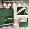 SoBuy FSR100-SY Meuble à Chaussures Ultra-Slim 19cm – Gain de Place pour Entrée Étroite – Vert Sauge