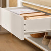 Banc à chaussures SoBuy FSR128-W – détail du tiroir coulissant