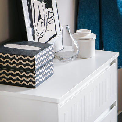 SoBuy FSR165-W Meuble à Chaussures à Abattants 2 Niveaux – Rangement Discret pour Entrée – Blanc