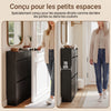 SoBuy FSR169-SCH Meuble à Chaussures Ultra-Slim 19 cm à Abattants – Rangement Discret – Noir