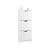 SoBuy FSR177-H-W Meuble à Chaussures à Abattants Ultra-Slim 19cm – Rangement Discret Gain de Place – 50x19x130 cm Blanc