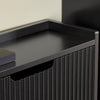SoBuy FSR177-SCH Armoire à Chaussures 2 Abattants Ultra-Slim 19cm, Rangement Compact pour Entrée Couloir – 50x19x90 cm, Noir